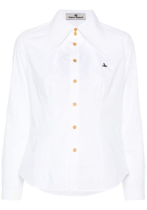 Camicia W Violin in bianco di Vivienne Westwood - donna